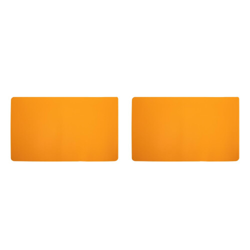2Pièces Tapis Orange PU Antipoussière 2