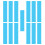 52Pcs Sticky Sky-Blue Golf Grip Tape for Club Regripping 1