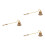 3Pièces Snuffer En Émail Coloré Manche Long Extincteur 9