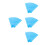 52Pcs Sticky Sky-Blue Golf Grip Tape for Club Regripping 6