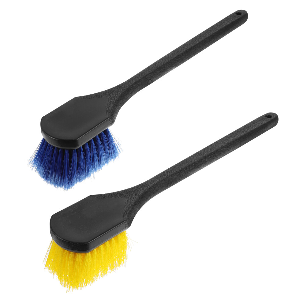 4Pcs Plastic Wheel Cleaning Brushes Long Handle For Tire And Rim Care 3612459312718