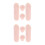 4Pièces Kit Nail Art Silicone Rose Tampons Pour Unique 10