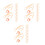 24Pièces Clips Natation Émulsion Beige Protection Avec 9