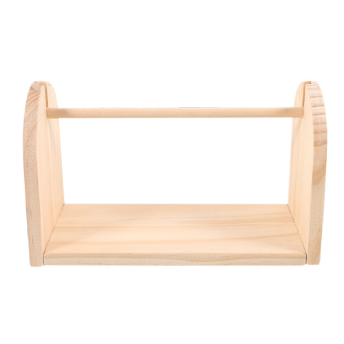 2Pièces Support Fil Bois Pour Tricotage Crochet Accessoire 1