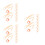 24Pièces Clips Natation Émulsion Beige Protection Avec 8