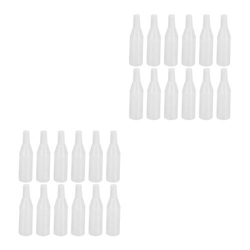 160Pièces Flacons Compte- Plastique Blancs Étanches 2
