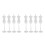 8Pièces Support Mini Mannequin En Plastique Pour Affichage Robe 7