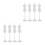 8Pièces Support Mini Mannequin En Plastique Pour Affichage Robe 4