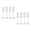 8Pièces Support Mini Mannequin En Plastique Pour Affichage Robe 6