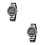 2Pièces Sport LED Quartz Dual Time Étanche 7