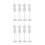8Pièces Support Mini Mannequin En Plastique Pour Affichage Robe 8