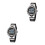 2Pièces Sport LED Quartz Dual Time Étanche 10