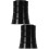 2Pièces Entretoise Levier Aluminium Noir 9