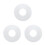 3Pièces Armatures Polyester Blanches Pour Décoration Robes Et Corsets 4