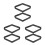 6Pièces Support Billard Rhombus En Durable Pour Usage Maison 6