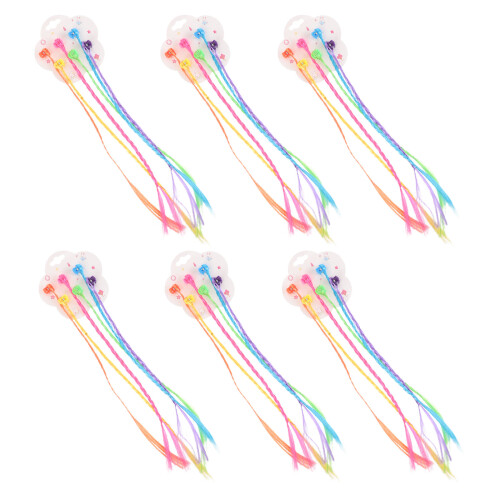 72Pièces Extensions Tressées Colorées Enfants Accessoires Créatifs 2