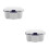 2Pièces Boîte Appâts Vivants Blanche Isolation Double Usage Portable 7