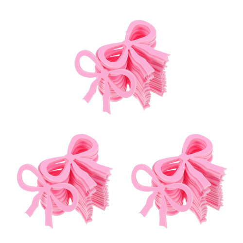 60Pièces Marques Verres Rose Élégant Nœud Pour Mariages 2