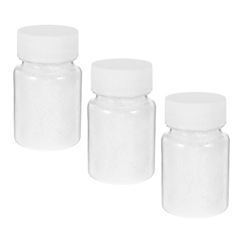 4Pièces Poudre Flocage Blanche Pour Décoration DIY