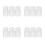 4Pièces Poudre Flocage Blanche Pour Décoration DIY 7