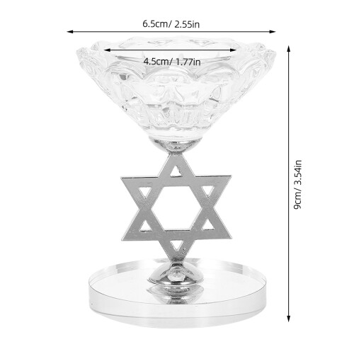 Crystal Étoile De David Porte- Pour Hanoukka Centre Juif 1
