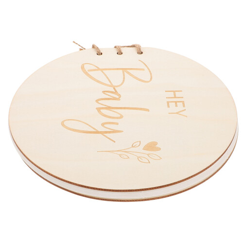 4Pièces Livre D'invités Bébé En Bois Beige Design Rustique Élégant