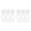40Pcs White Plastic Curtain Track Roller Hooks Adjustable for Home Use 4