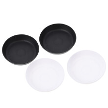 120Pcs White Plastic Flowerpot Bases Water Trays for Home Garden Use