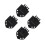 4Pièces Accessoires Golf Métal Noir - Support Serviette 7