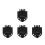 4Pièces Accessoires Golf Métal Noir - Support Serviette 4