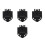 4Pièces Accessoires Golf Métal Noir - Support Serviette 6