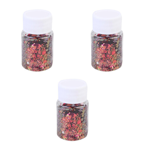 3Ensembles Sac DIY Plastique Rose Décor Sequins Pour Loisirs 1