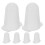 6Pcs Silicone Piping Tip Covers White Dishwasher 8