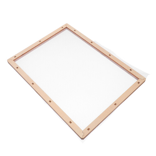 3Pièces Cadre À Papier Bois Maille Pour Artisanat DIY 1