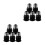 10Pièces Douille Convertisseur Ampoule LED E12-E14 Noir Usage Maison 10