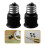 10Pièces Douille Convertisseur Ampoule LED E12-E14 Noir Usage Maison 11