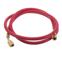 Plastic+alloy Hvac Refrigerant Charge Hose Red for Car Ac