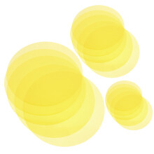 15Pcs Warm Yellow Pet Colored Light Films for Home Lighting Upgrade