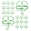 100Pcs Metal Paperclips Clover Design Light Marker 1