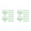 100Pcs Metal Paperclips Clover Design Light Marker 5