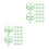 100Pcs Metal Paperclips Clover Design Light Marker 9