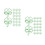 100Pcs Metal Paperclips Clover Design Light Marker 6