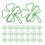 100Pcs Metal Paperclips Clover Design Light Marker 2