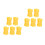 10St Outdoor Plastic Fixeerclip Voetbal En Hondentraining 10