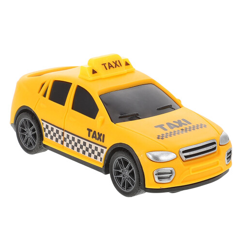 4St Stevige Gele Kunststof Pull-Back Speelgoedauto Voor Kids 1