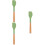 3St Multifunctionele Groene Silicone Spatula’s Voor En 9
