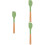 3St Multifunctionele Groene Silicone Spatula’s Voor En 8