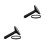2Pcs Professional Black Garment Steamer Nozzle with Brush for Clothes 5