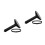 2Pcs Professional Black Garment Steamer Nozzle with Brush for Clothes 4
