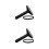 2Pcs Professional Black Garment Steamer Nozzle with Brush for Clothes 9